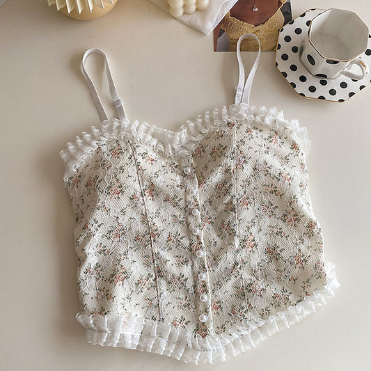 Women's Vintage Elegant French Lace Sling Fashion